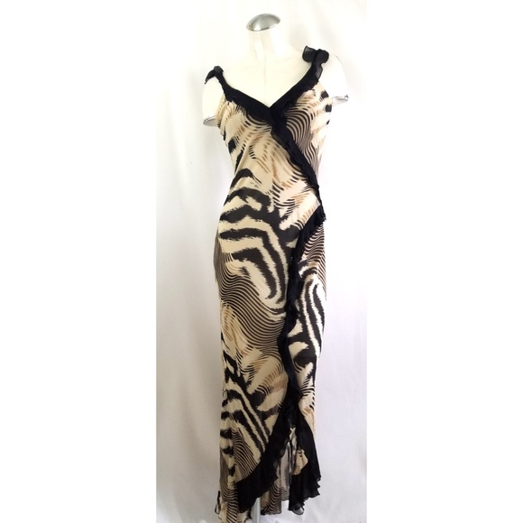 Cache Dresses & Skirts - Cache Size XS Silk Asymmetrical Dress